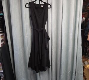 Calvin Klein Black Asymmetrical Dress
